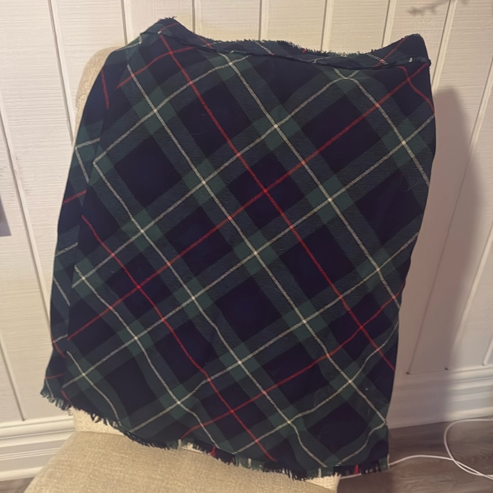 J. crew green plaid skirt